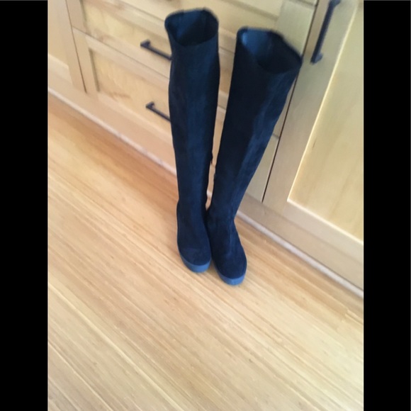Sarah Pacini Super chic and soft faux suede over the knee boots. Sz 40 - Picture 3 of 5